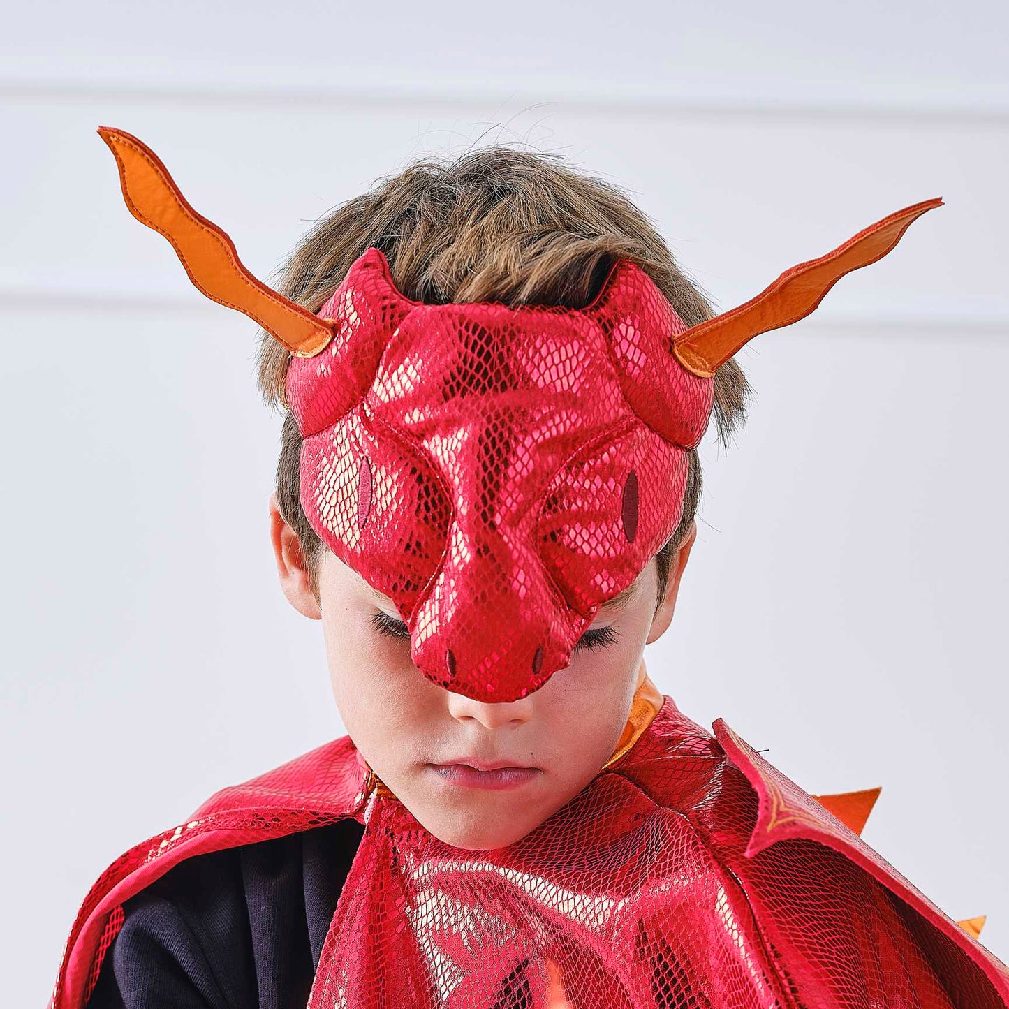 Red Dragon Kids Costume Mask - party costumes and dress ups from Party & Pout Australia