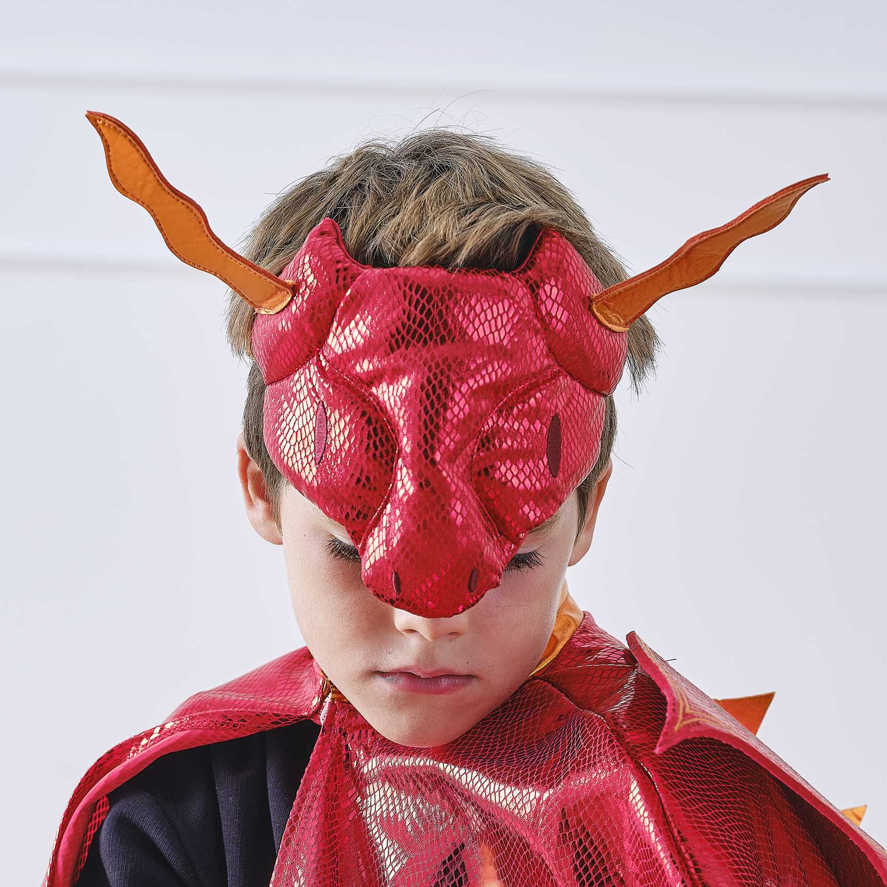 Red Dragon Kids Costume Mask - party costumes and dress ups from Party & Pout Australia