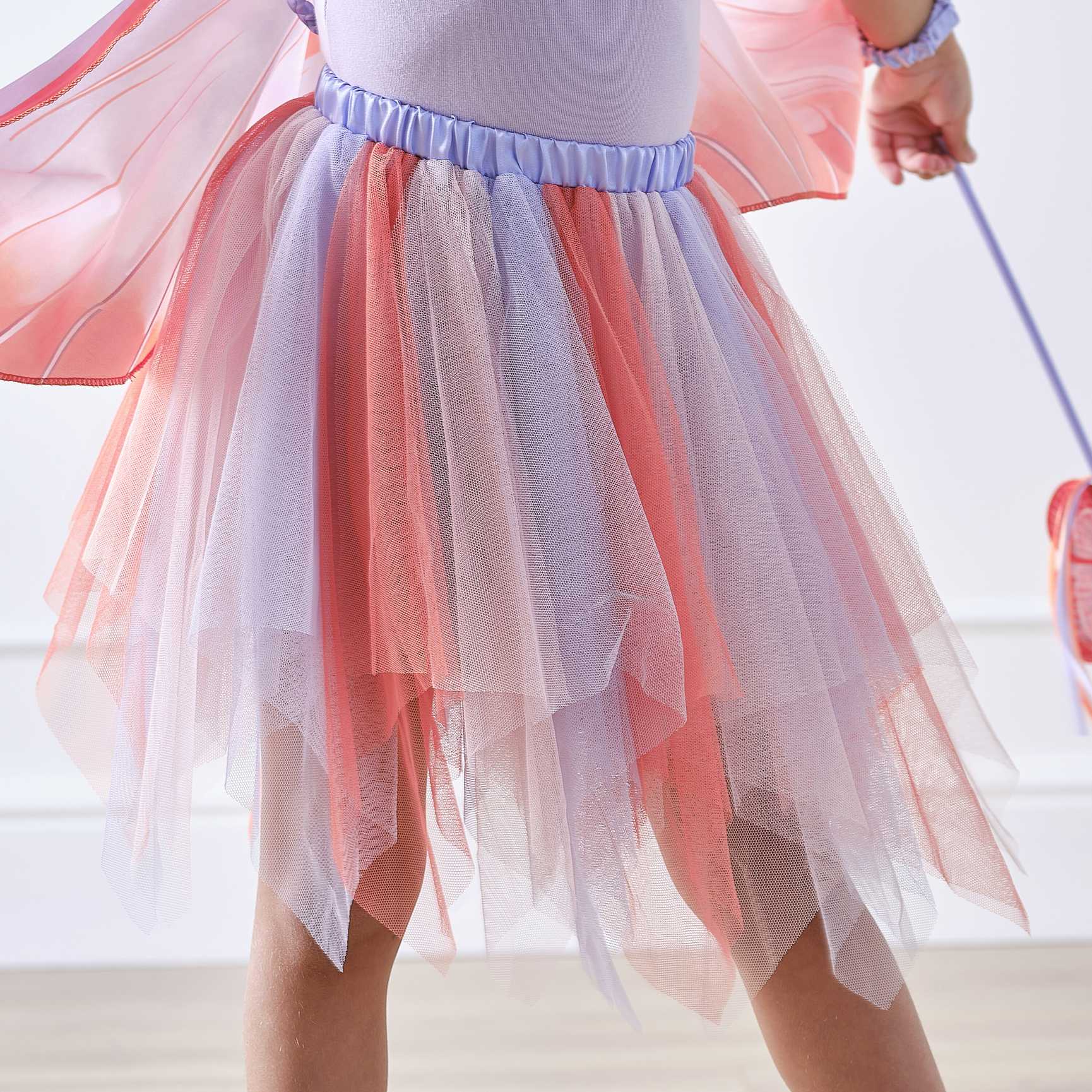 Red & Lilac Kids Butterfly Costume Tutu Skirt - party costumes and dress ups from Party & Pout Australia