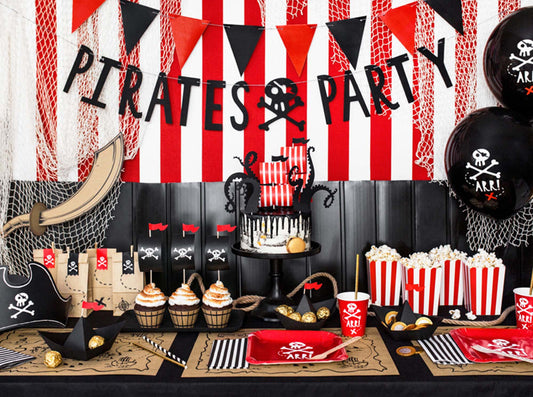 Kids pirate party banner decoration – 1 metre pirate theme bunting for birthdays Australia