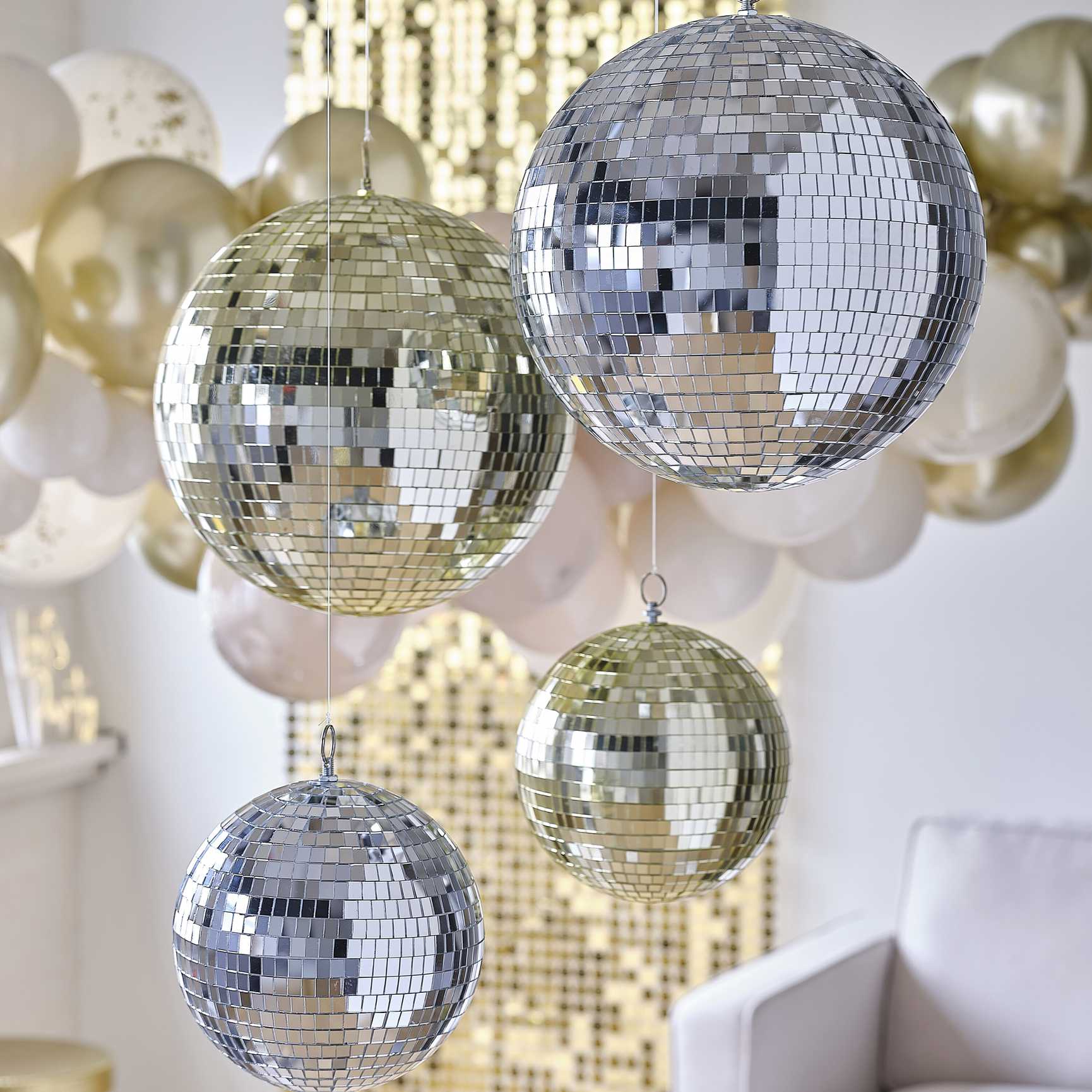 retro disco ball hanging ornament party supplies