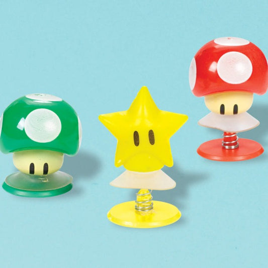 Super Mario Characters Mushroom Star Pop-Up party Favours Pk 6 - party favour bags, treat boxes and gift packaging from Pa...