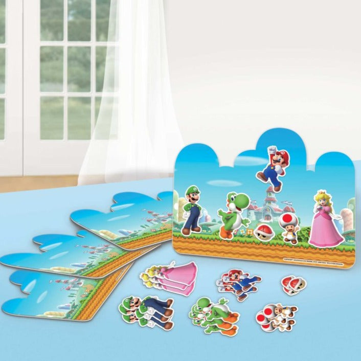 Super Mario brothers Party Game Craft Decorating Kits Pk 4 - party supplies and decorations from Party & Pout Australia