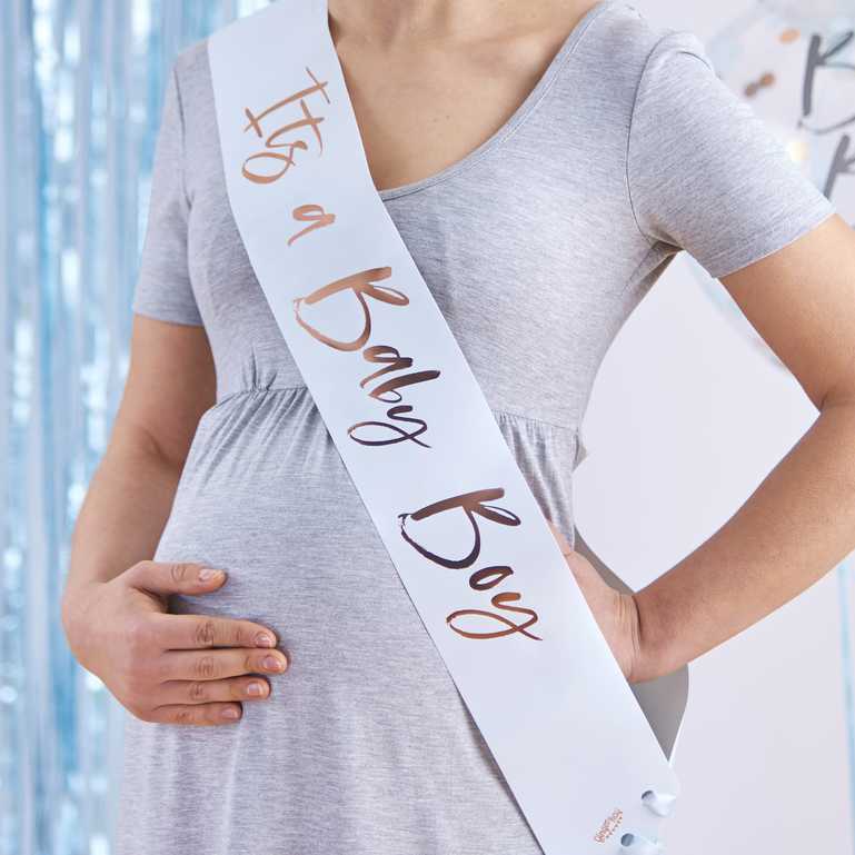 twinkle twinkle it’s a baby boy sash pastel blue baby shower accessory party and pout australia