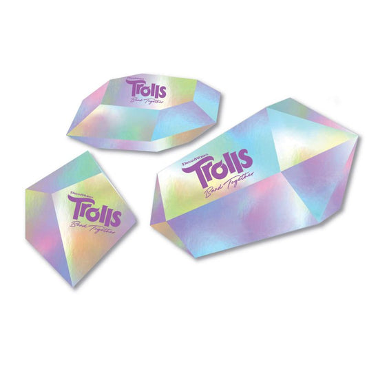 Trolls 3 Band Together Diamond Crystals Party Decorations - party supplies and decorations from Party & Pout Australia