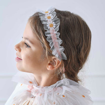 White & Pink Daisy Flower Headband Crown - party costumes and dress ups from Party & Pout Australia