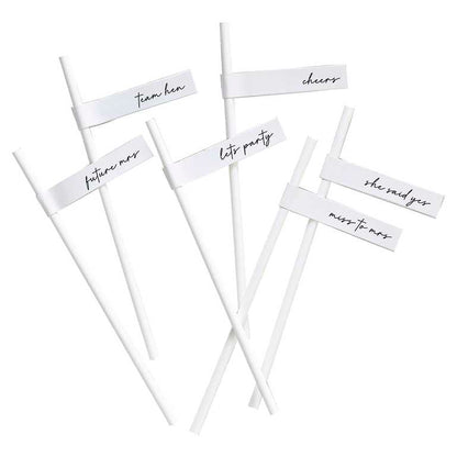 bridal shower drink straws Team Bride hen night supplies