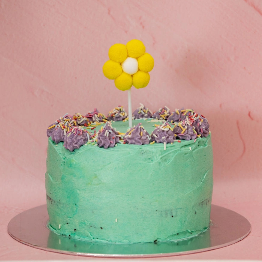 yellow floral cake topper for birthdays parties cake decoration Australia