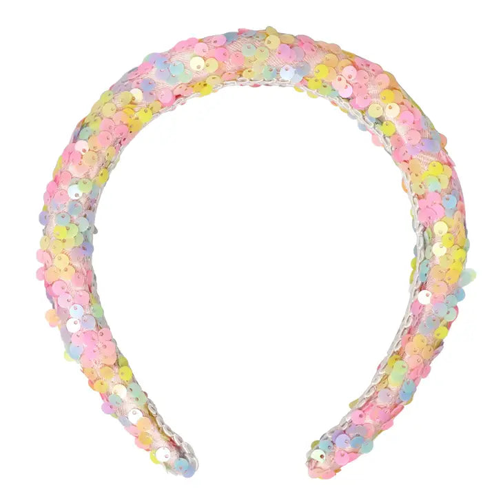 pastel rainbow sequin headband – gift accessory australia
