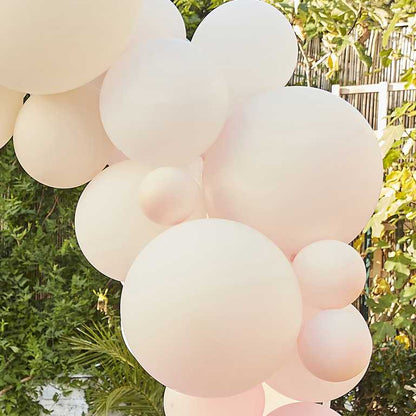 Soft pastel balloon arch kit for baby shower birthday party décor