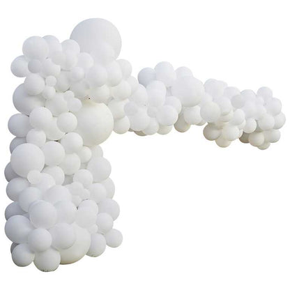 Neutral white balloon arch kit for elegant party supplies Australia