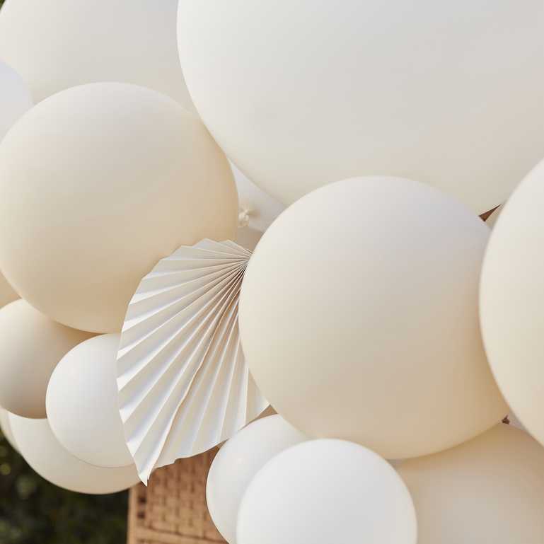 neutral balloon garland kit for birthdays weddings baby showers
