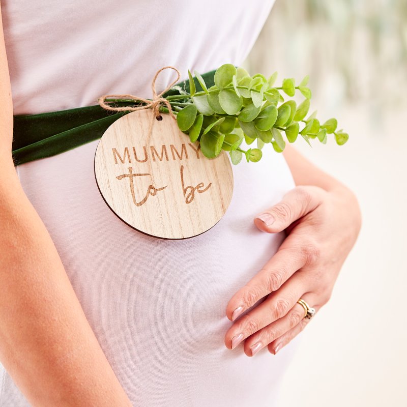 Botanical Baby Mummy To Be Tummy Sash - party supplies and decorations from Party & Pout Australia