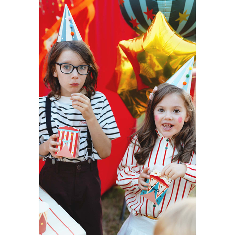 circus popcorn boxes – colourful party decorations australia