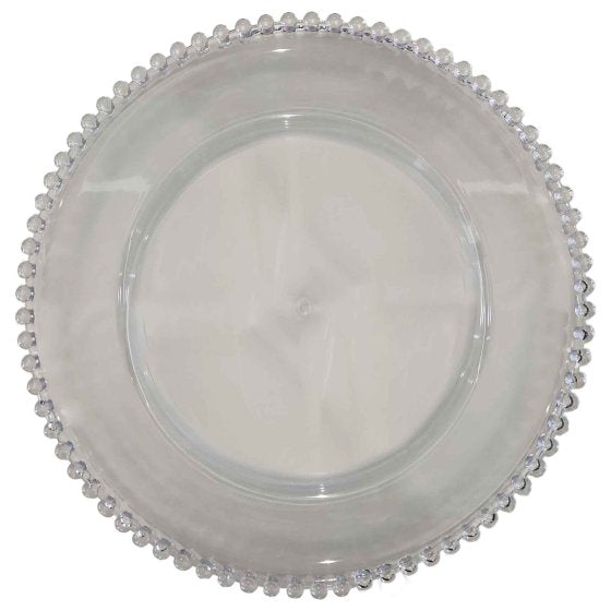Clear Beaded Plate - party plates and tableware from Party & Pout Australia