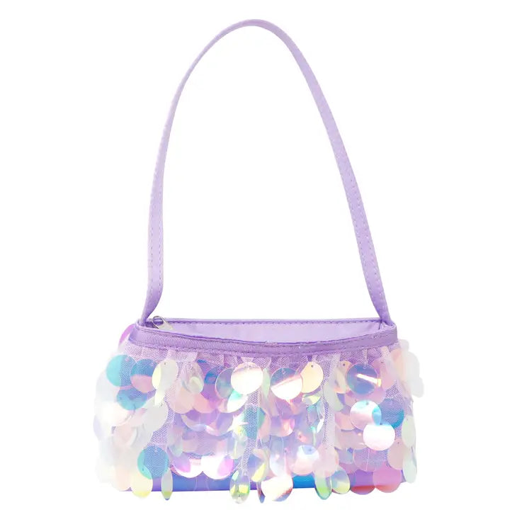 shimmering mermaid iridescent sequin handbag kids dress up bag Australia
