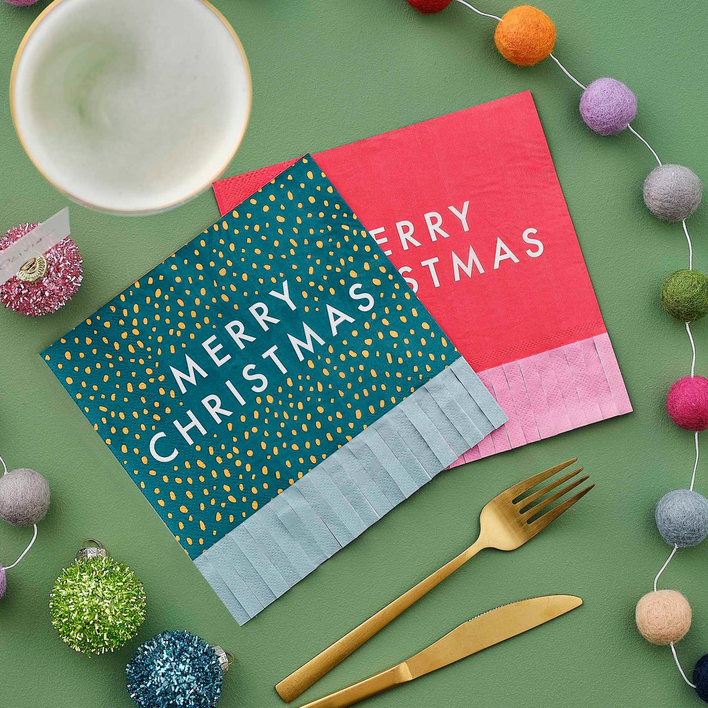 Eco-Friendly Merry Christmas Paper Party Napkin Serviettes - party napkins and serviettes from Party & Pout Australia
