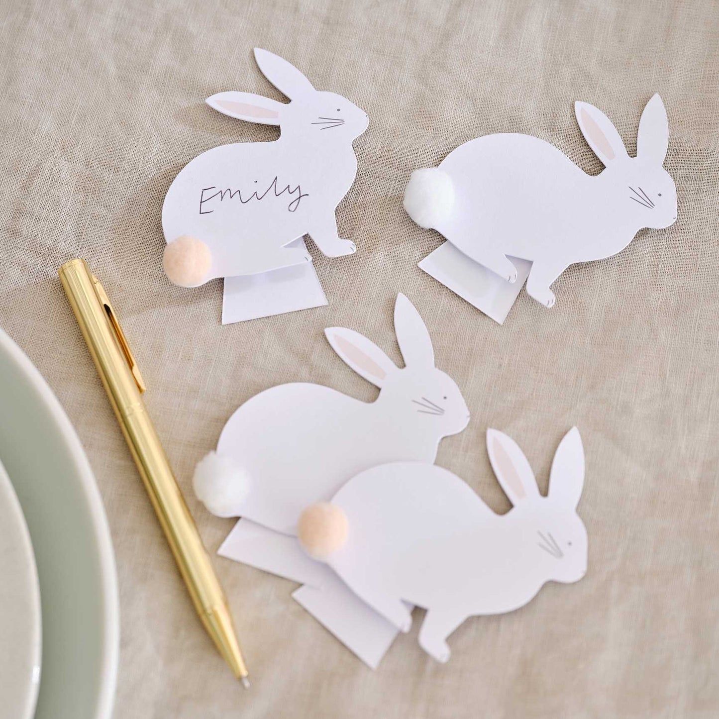 Eco Friendly Easter Bunny Name Place Cards - party supplies and decorations from Party & Pout Australia