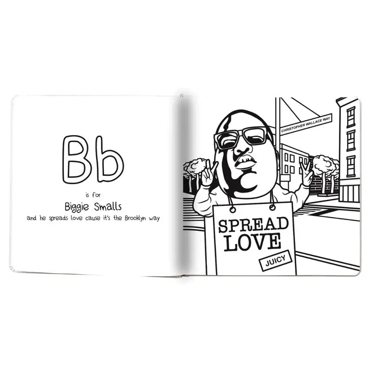 Fun urban baby/toddler colouring book Raised on Hip Hop Australia