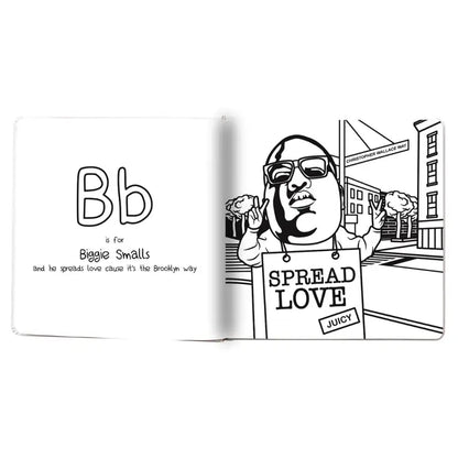 Fun urban baby/toddler colouring book Raised on Hip Hop Australia