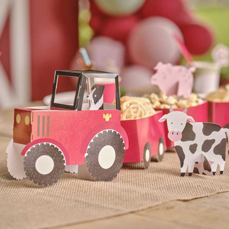 Farm animal party treat stand dessert display Australia