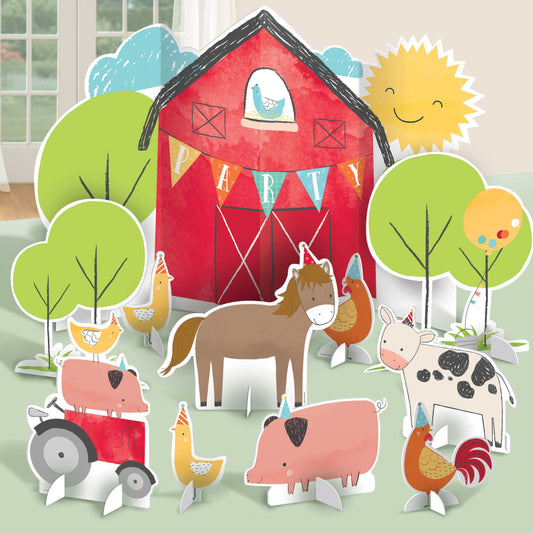 Farm Animal Barnyard Table Party Decoration - party supplies and decorations from Party & Pout Australia