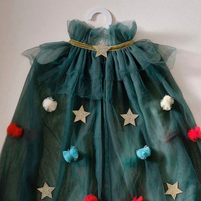 kids christmas tree costume cape – festive fancy dress outfit australia