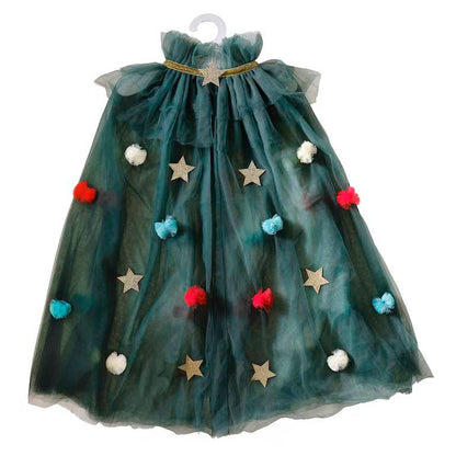 kids christmas tree costume cape – festive fancy dress outfit australia