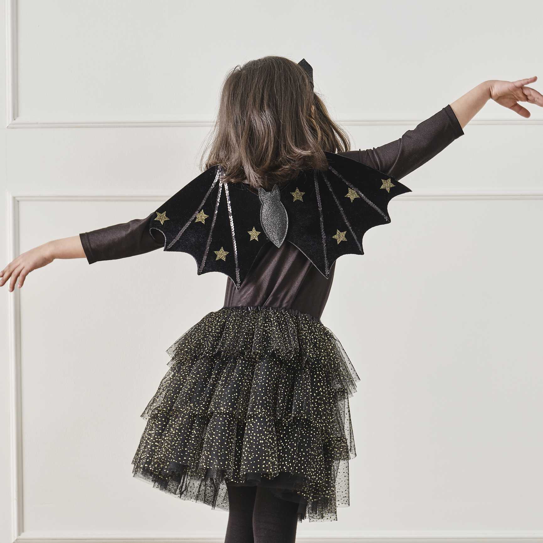 Black & Gold Sparkle Halloween Witch Tutu - party costumes and dress ups from Party & Pout Australia