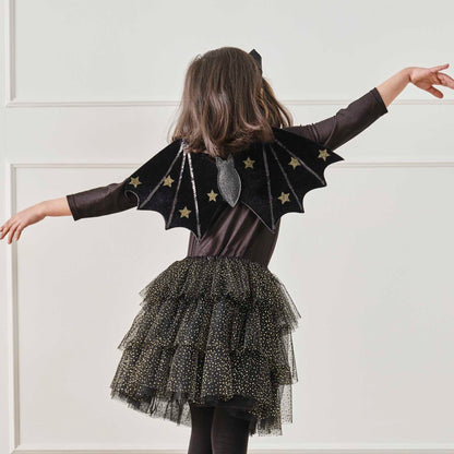 Black & Gold Sparkle Halloween Witch Tutu - party costumes and dress ups from Party & Pout Australia