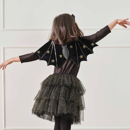 Black & Gold Sparkle Halloween Witch Tutu - party costumes and dress ups from Party & Pout Australia