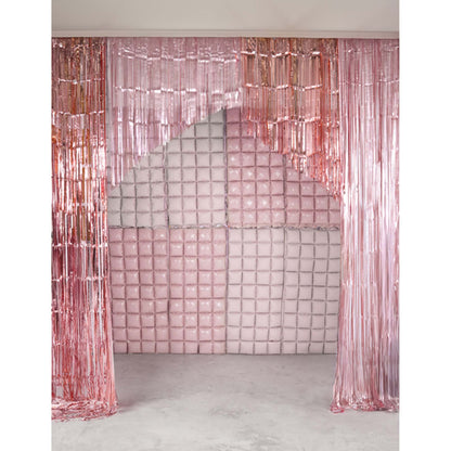 pastel pink backdrop decoration – girls birthday and baby shower décor