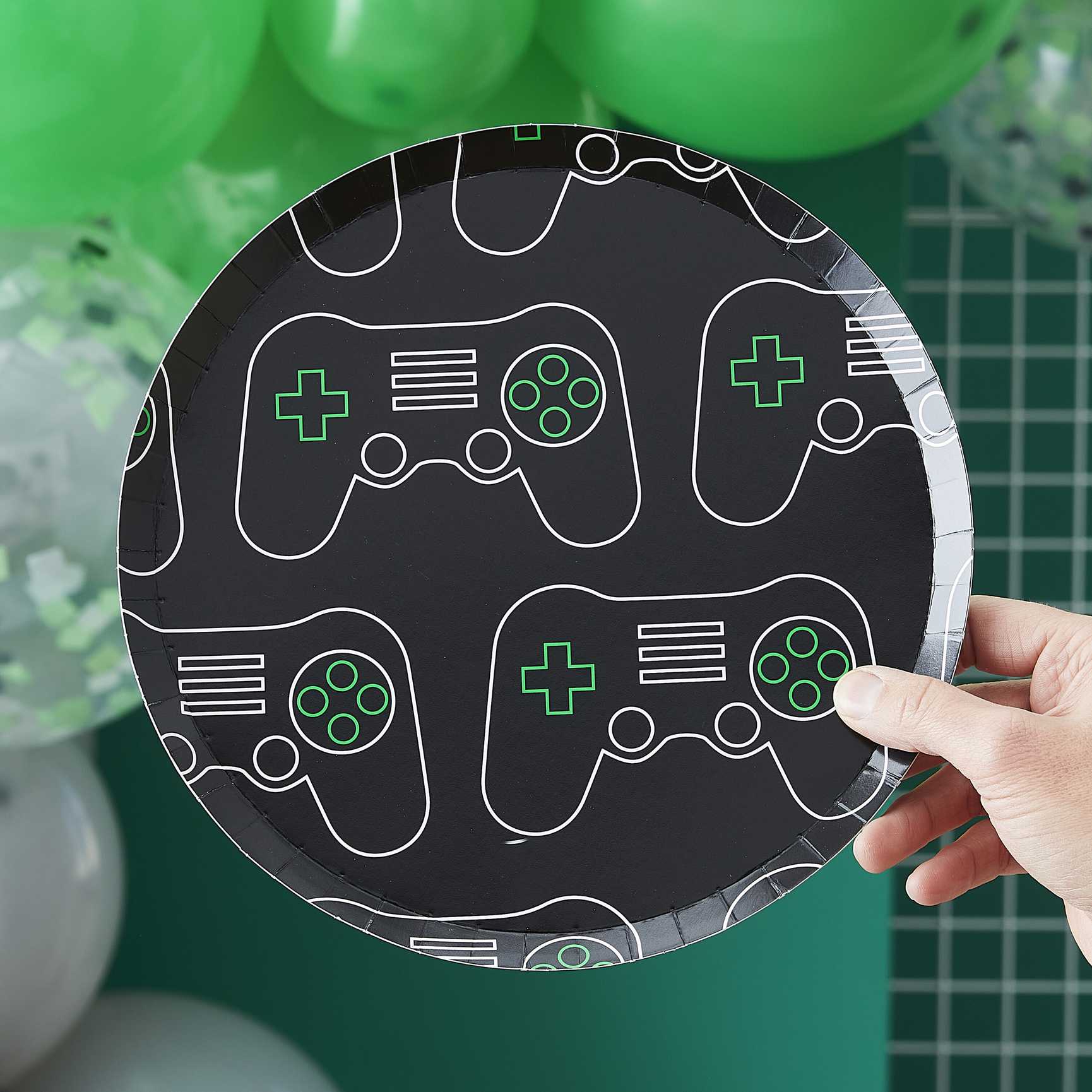 game controller paper plates – kids birthday party supplies australia