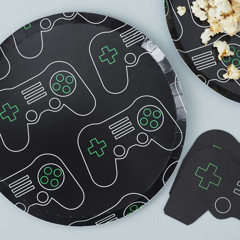 video game party plates – gaming theme tableware aus