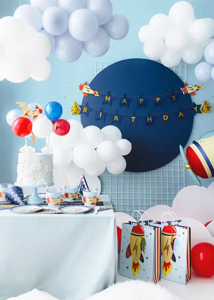 airplane themed birthday banner – kids party supplies