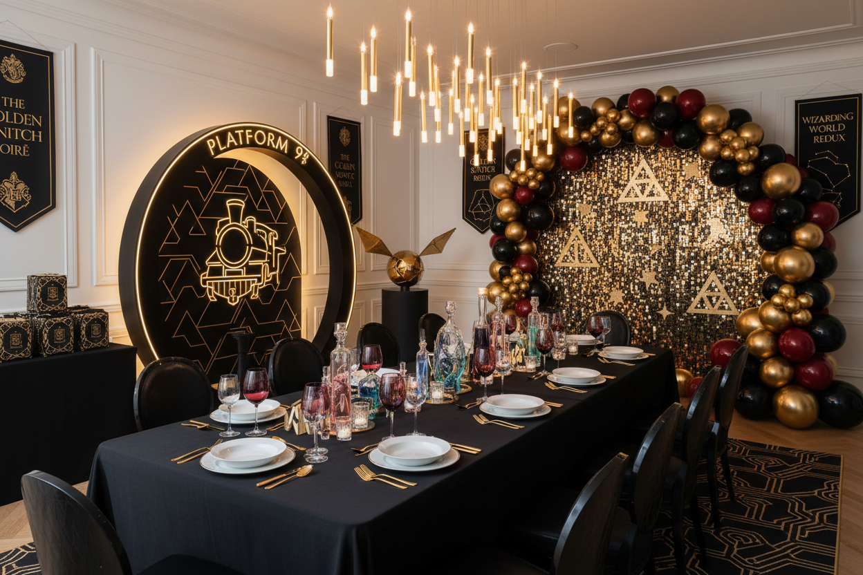 Harry potter theme party decorations modern styled