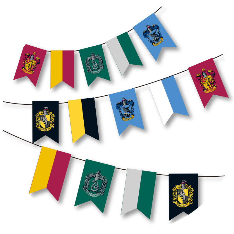 Harry Potter Houses Party Banner Bunting - banners, bunting and hanging decorations from Party & Pout Australia