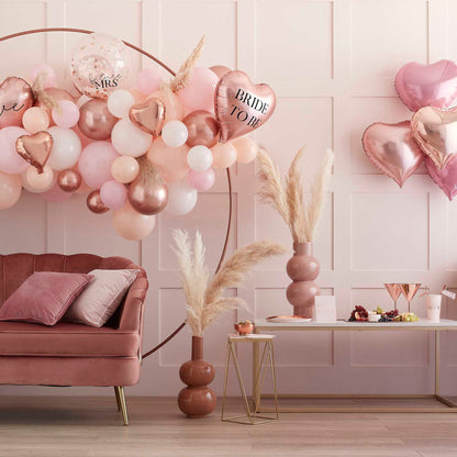 pastel pink peach rose gold balloon garland arch birthday hen party event supplies australia