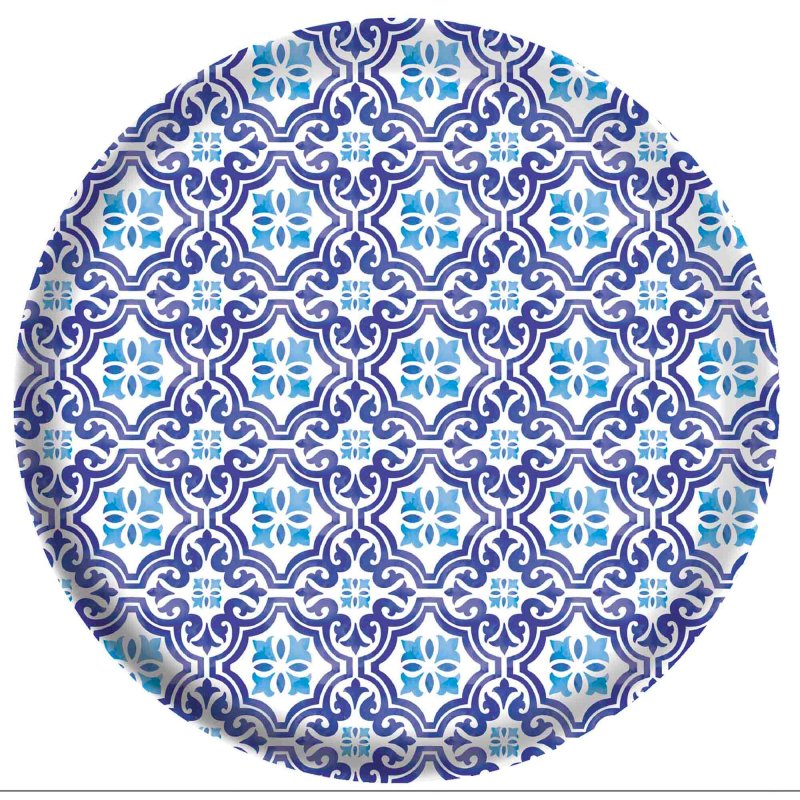 Mediterranean Melamine 26cm Plate Pk 4 - party plates and tableware from Party & Pout Australia