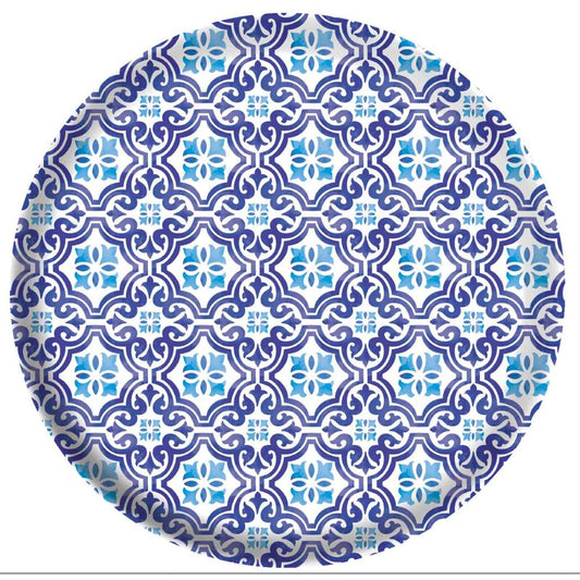 Mediterranean Melamine 26cm Plate Pk 4 - party plates and tableware from Party & Pout Australia