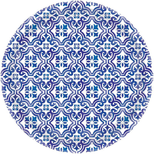 Mediterranean Paper Party Plate 17cm Pk8 - party plates and tableware from Party & Pout Australia