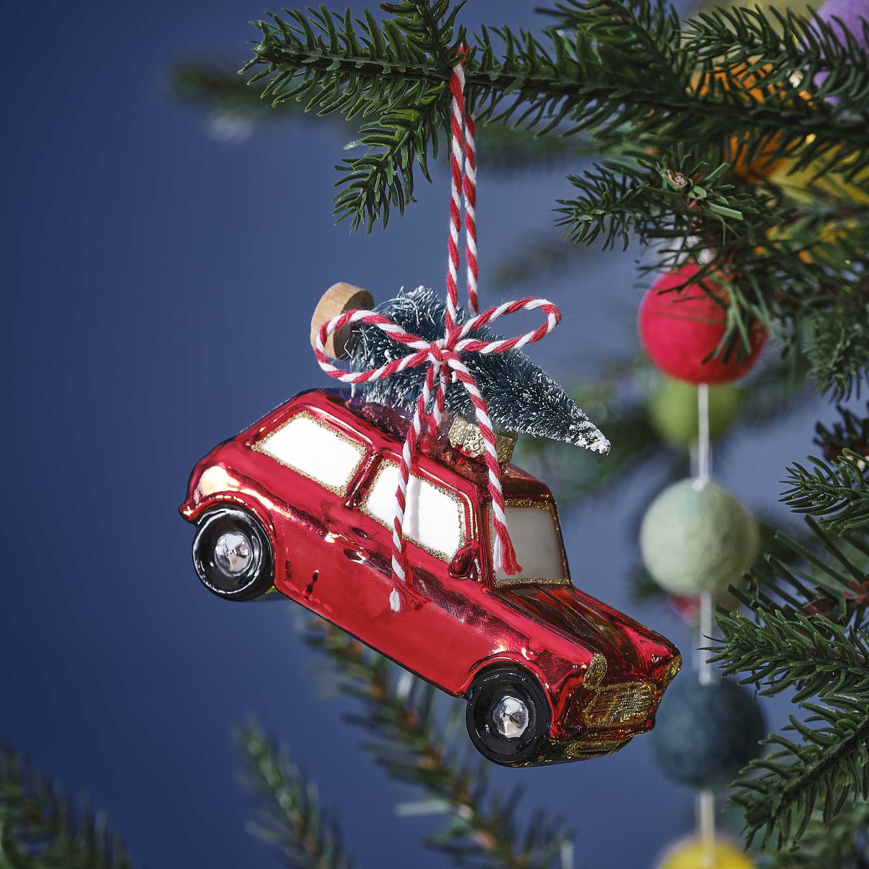 Novelty Car Christmas Tree Hanging Decoration - Christmas party decorations and tableware from Party & Pout Australia