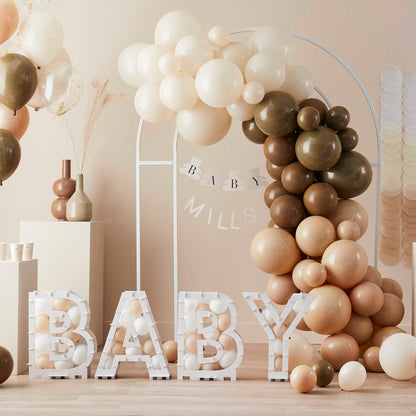 Neutral balloon garland for baby shower birthday wedding supplies Australia