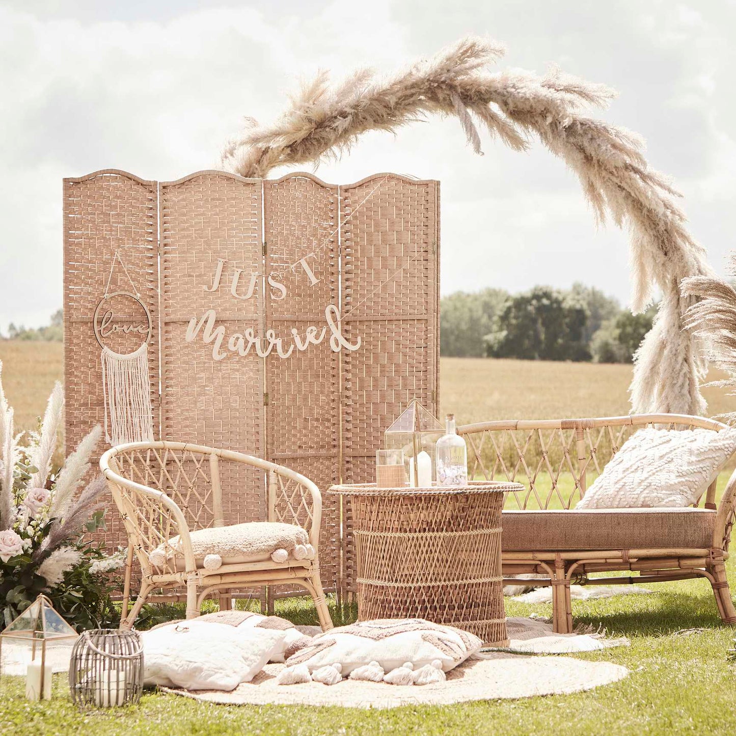 boho chic macrame lace table runner neutral table décor event supplies australia