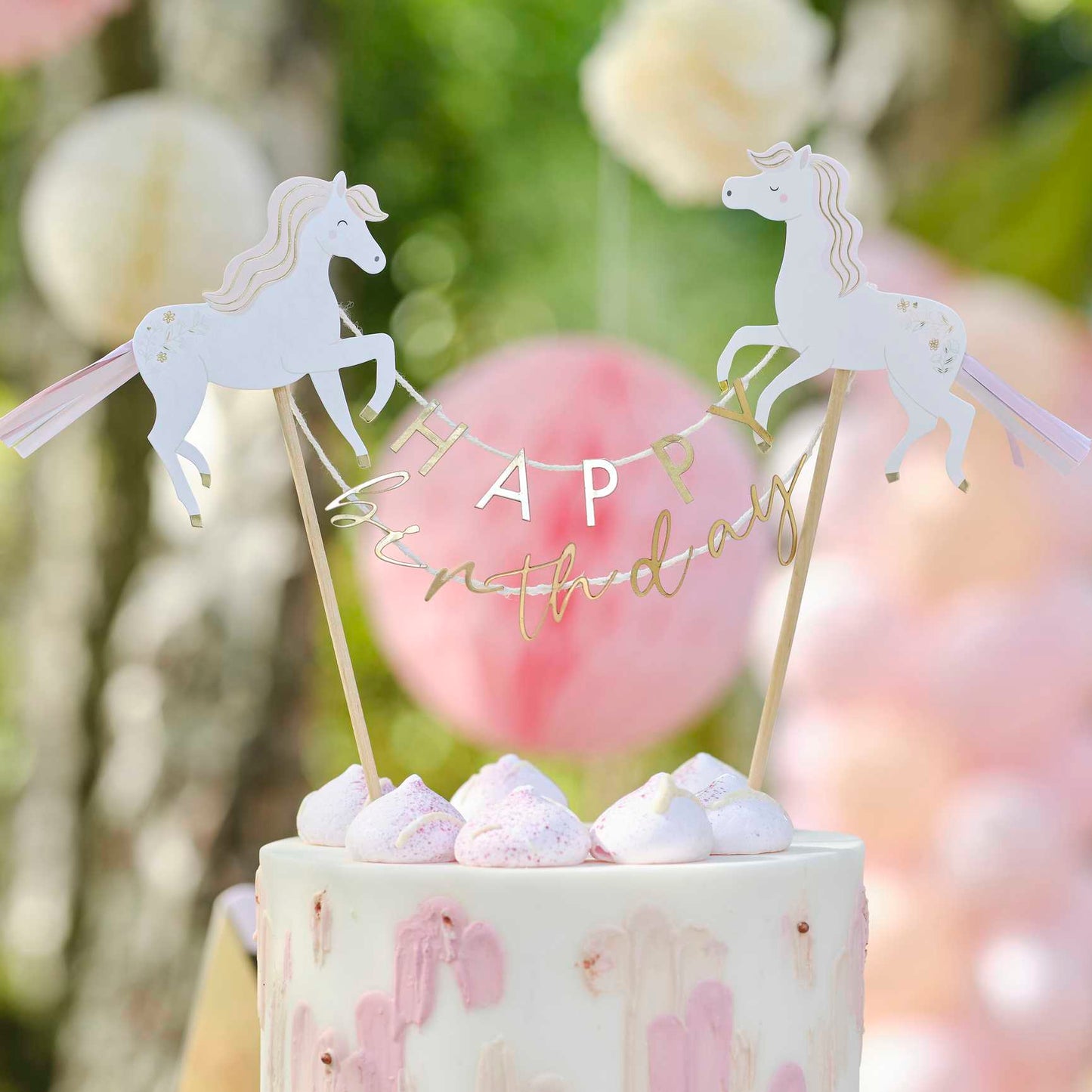Princess Horse Happy Birthday Cake Topper kids birthday cake decoration Australia
