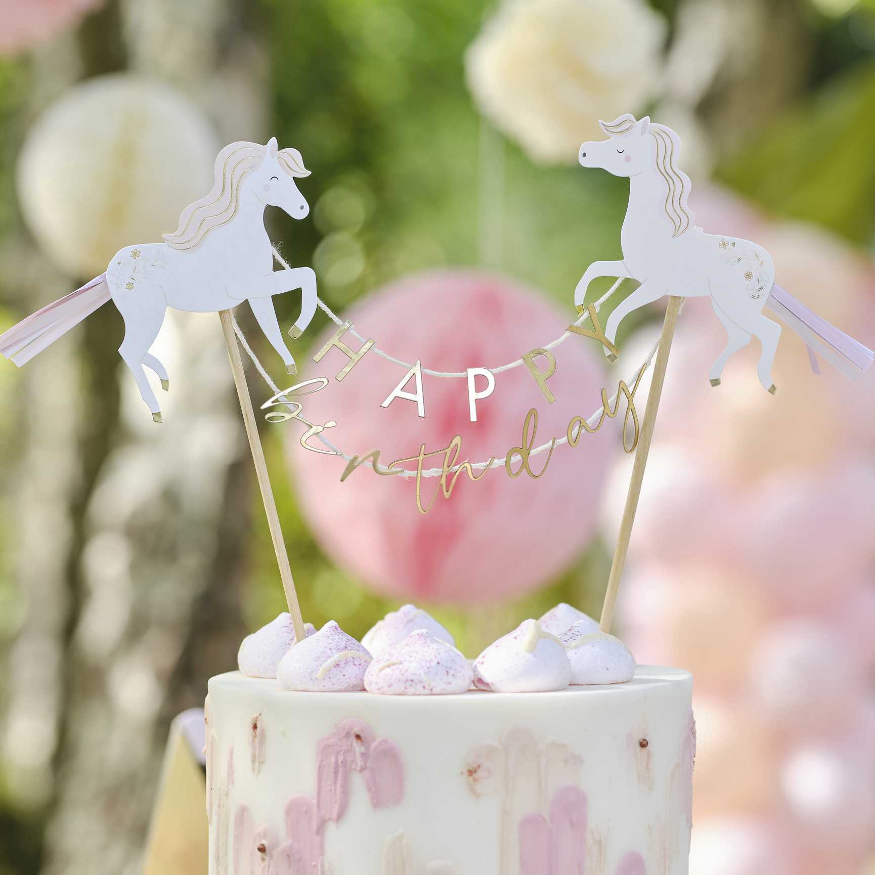Princess Horse Happy Birthday Cake Topper kids birthday cake decoration Australia