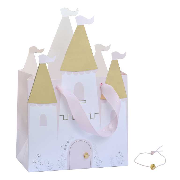 Kids princess birthday favour bags with bracelets