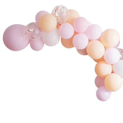 soft pastel balloon garland party decoration