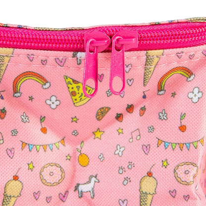 Pink insulated lunch bag kids school work lunch supplies AU

