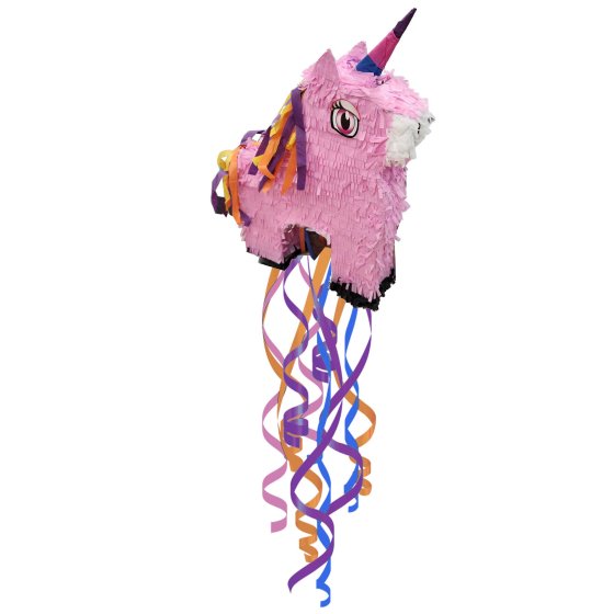 unicorn 3d pull string pinata 39cm x 47cm x 15cm party decoration